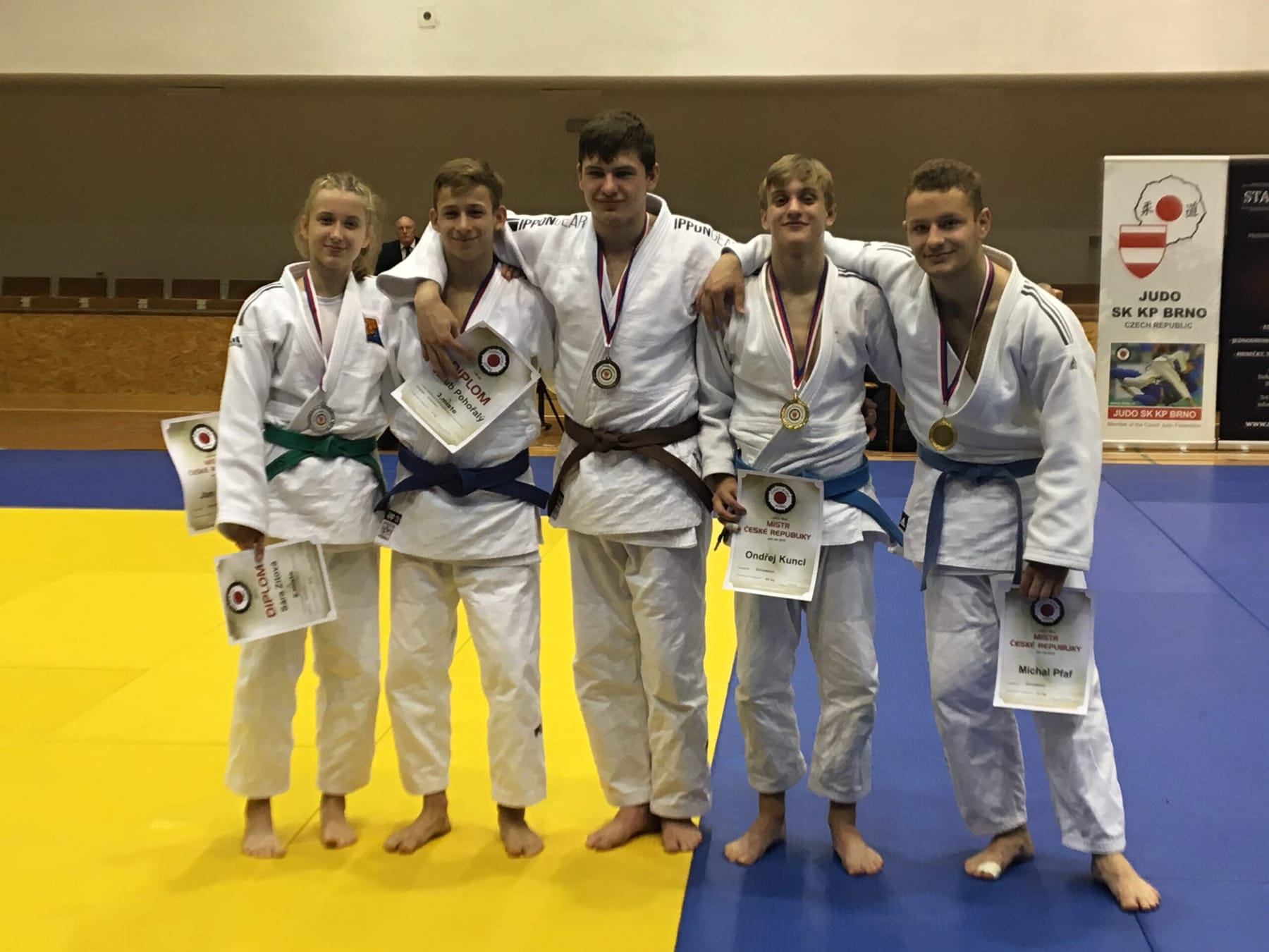 Sobotní brněnský dorostenecký šampionát pevně v rukou USK PRAHA JUDO